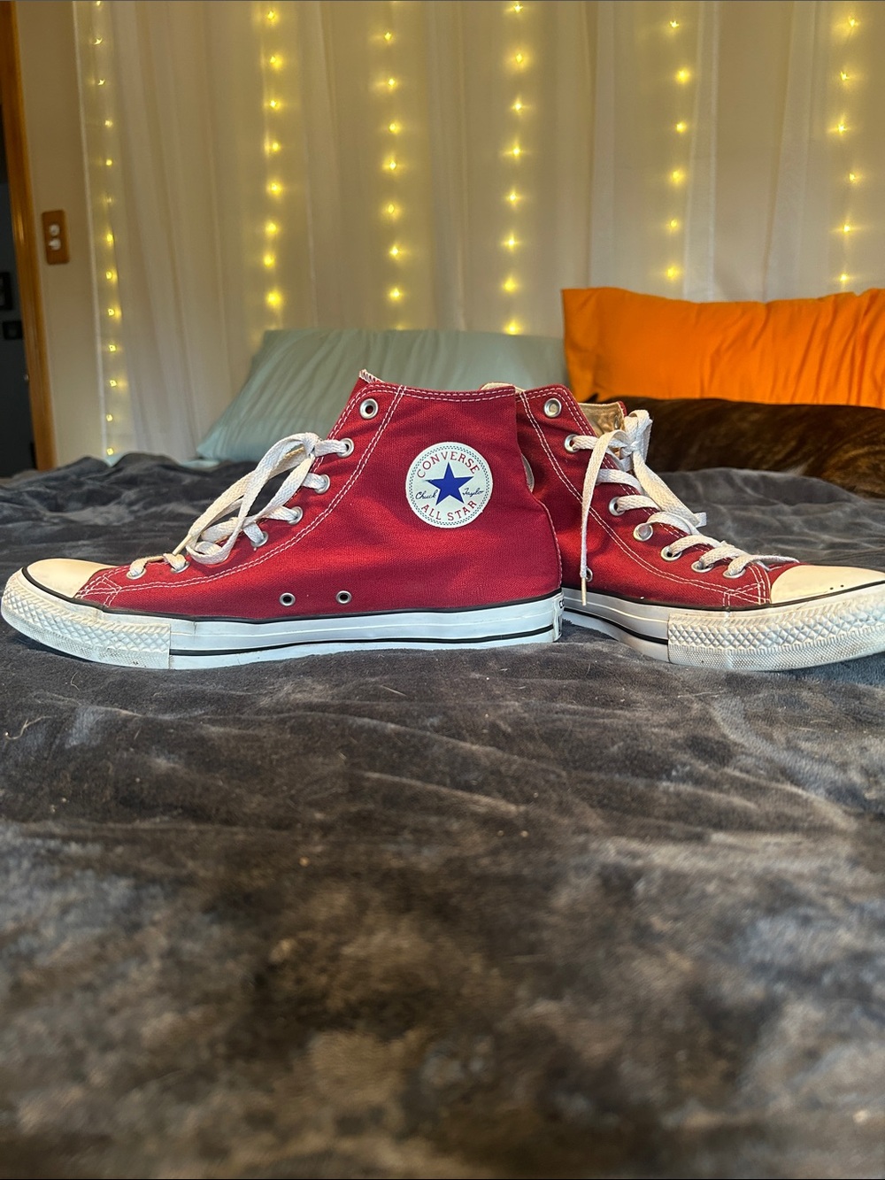 Converse Shoes Mens burgundy Chuck Taylor All Star High Top Sneakers size 13